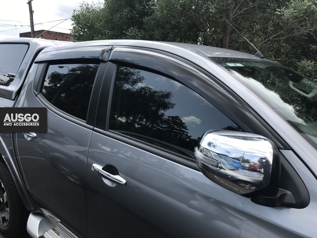 AUSGO Mitsubishi Triton MQ MR Dual Cab 2015 - 2024 Injection Monsoon Weather Shields - NZ Offroader