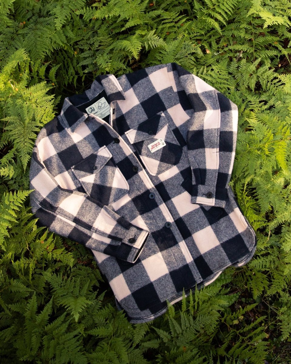 Feldon Swanndri Womens Wool Camp Shacket - Rose Check - NZ Offroader