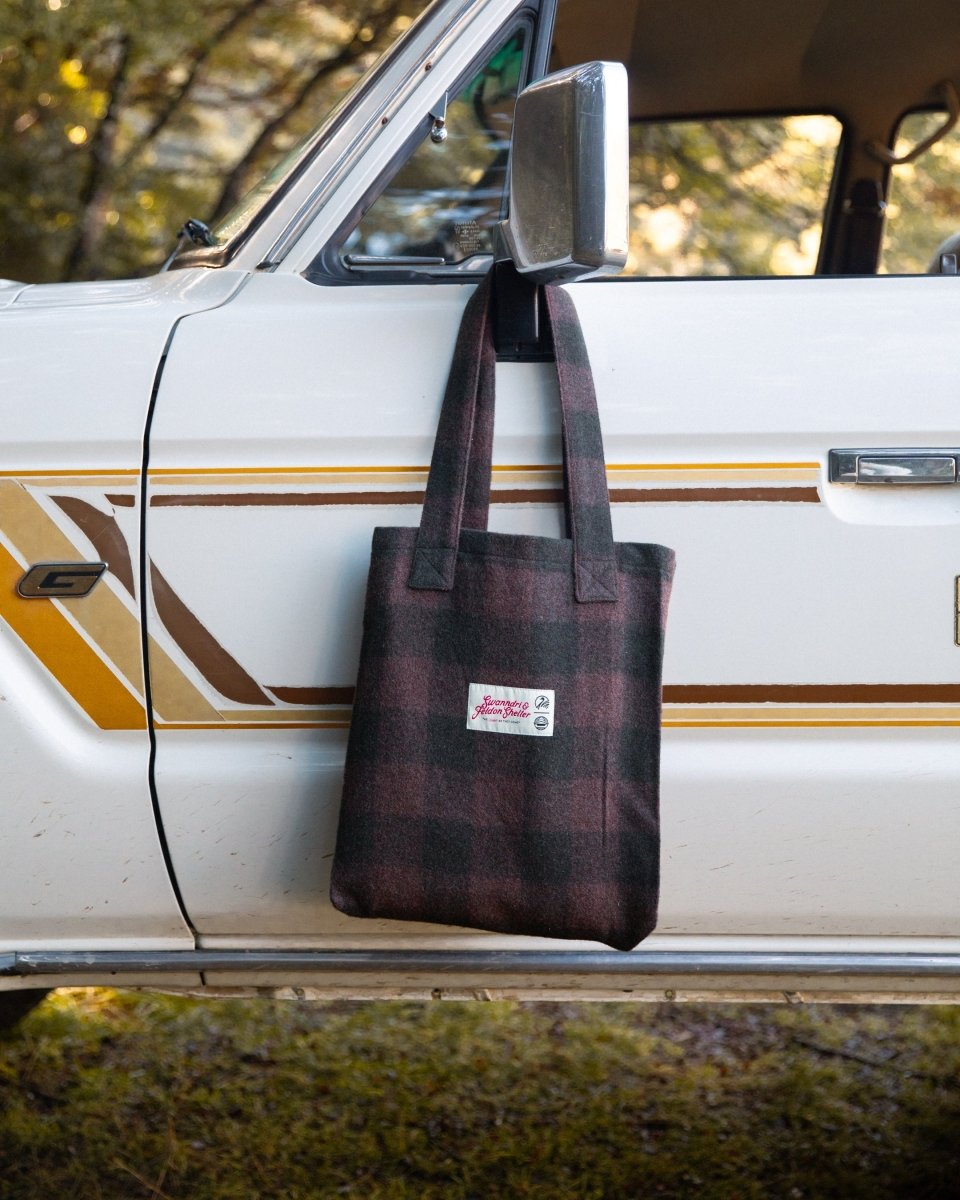 Feldon Swanndri Wool Camp Blanket - Plum Check - NZ Offroader