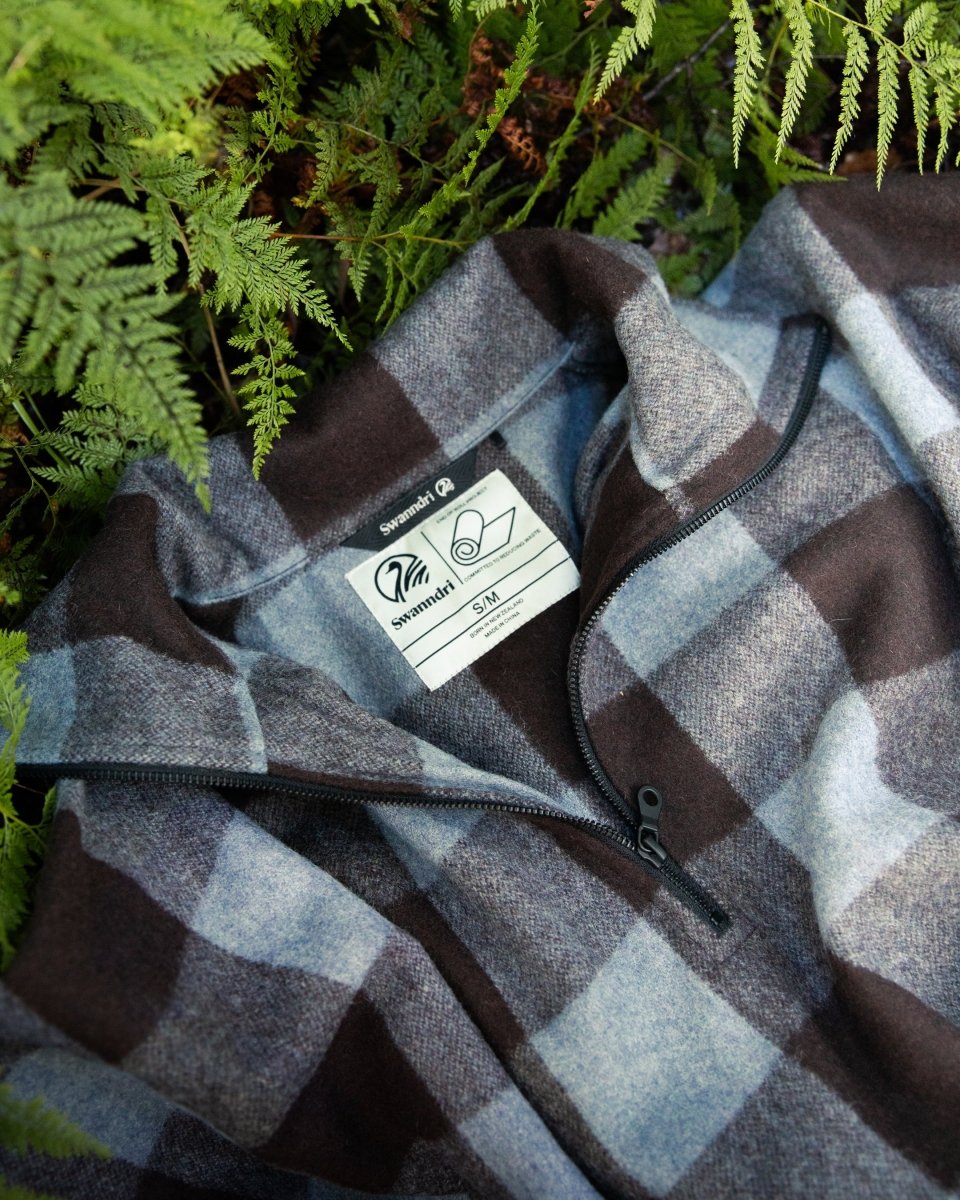 Feldon Swanndri Wool Camp Poncho - Walker Check - NZ Offroader