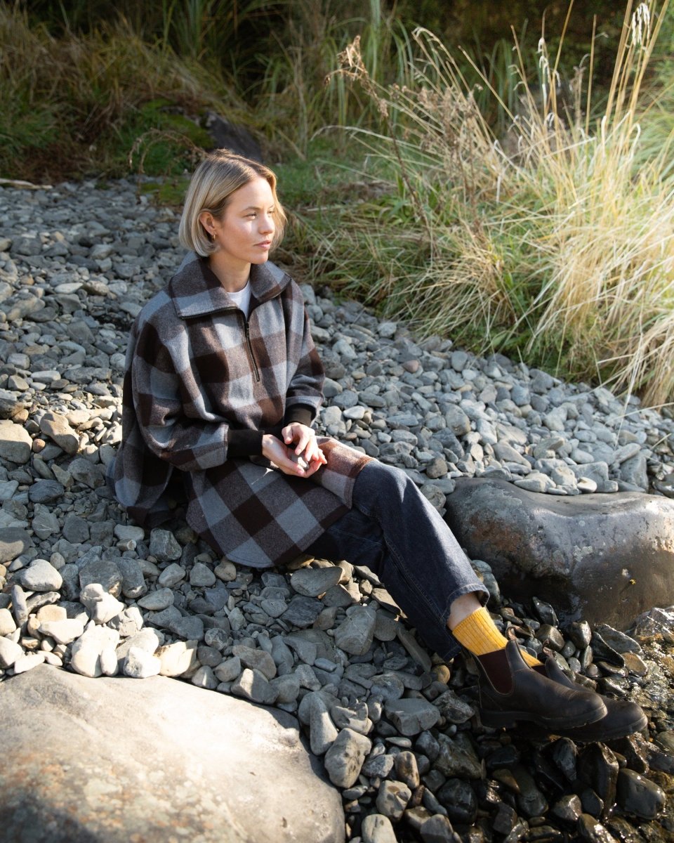 Feldon Swanndri Wool Camp Poncho - Walker Check - NZ Offroader