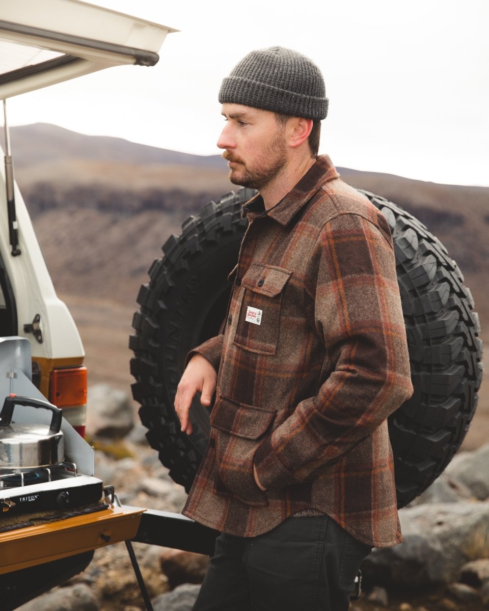 Feldon Swanndri Wool Camp Shacket - High Country Check - NZ Offroader