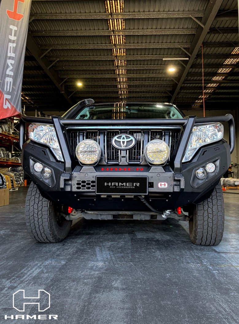Hamer AM106 - PT King Series Plus Winch Bar for Toyota Prado 150 2014 - 2017 - NZ Offroader