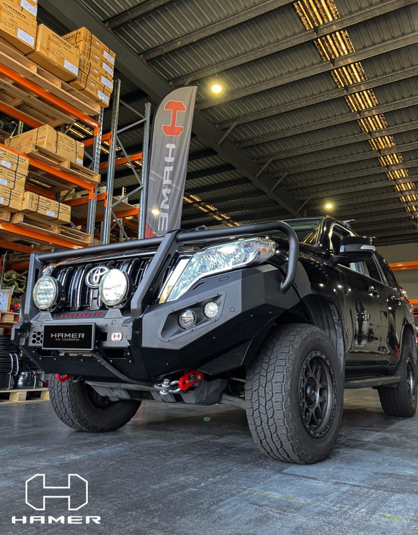 Hamer AM106 - PT King Series Plus Winch Bar for Toyota Prado 150 2014 - 2017 - NZ Offroader