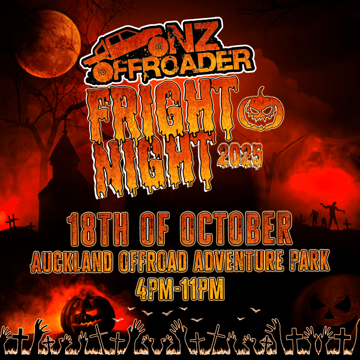 NZ Offroader Halloween Fright Night Trick or Trek Tickets - NZ Offroader