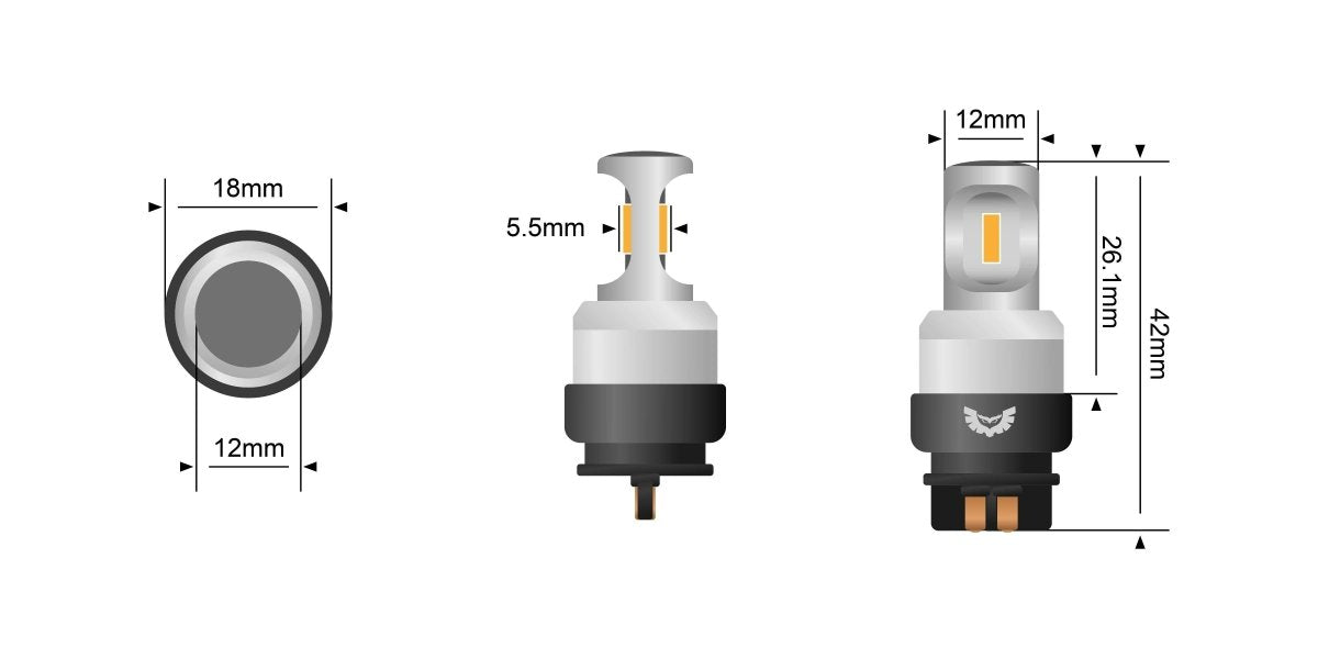 STEDI PWY24W LED Bulbs (Pair) - NZ Offroader