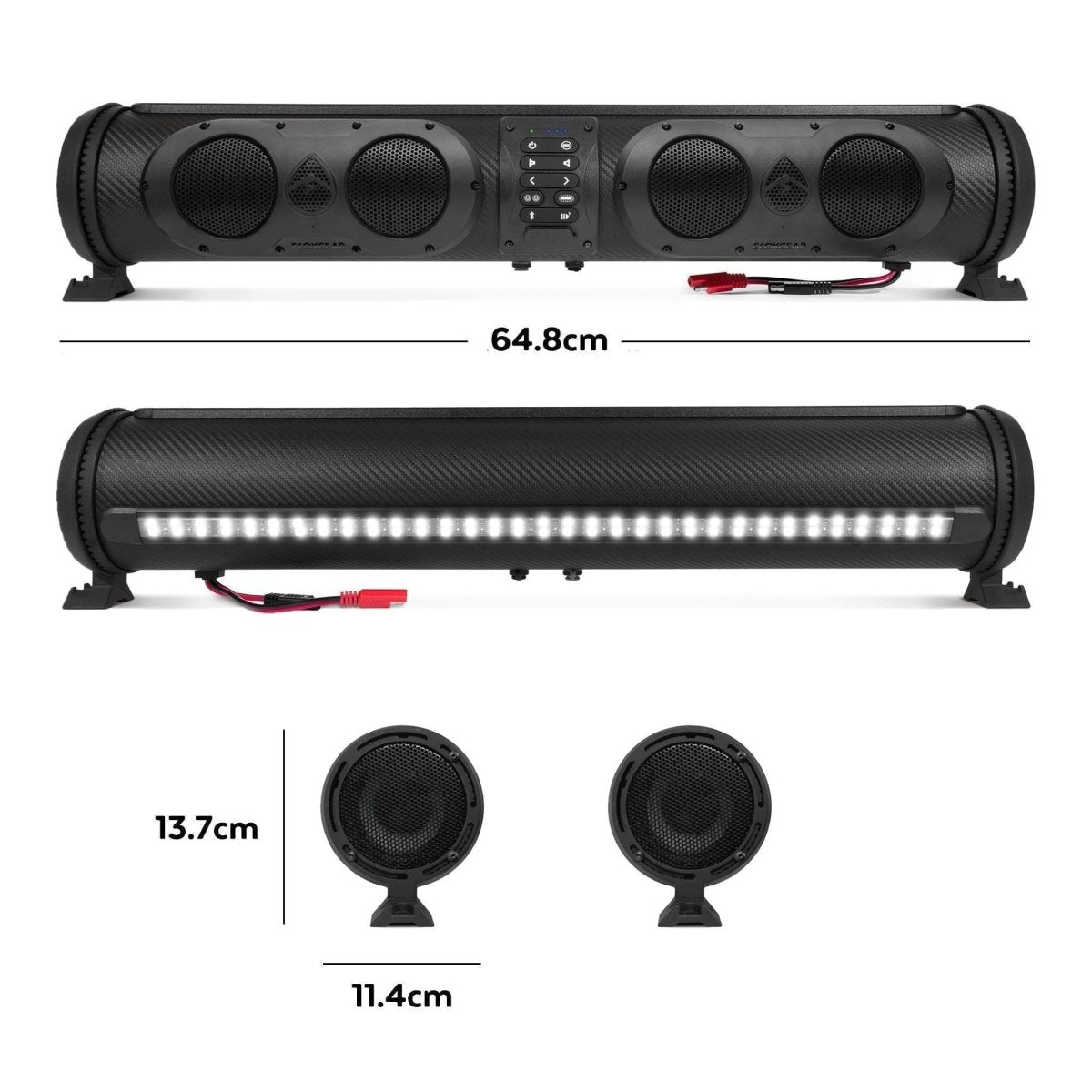 ECOXGEAR SoundExtreme SE26 500W IP66 Waterproof Powersports Soundbar - NZ Offroader