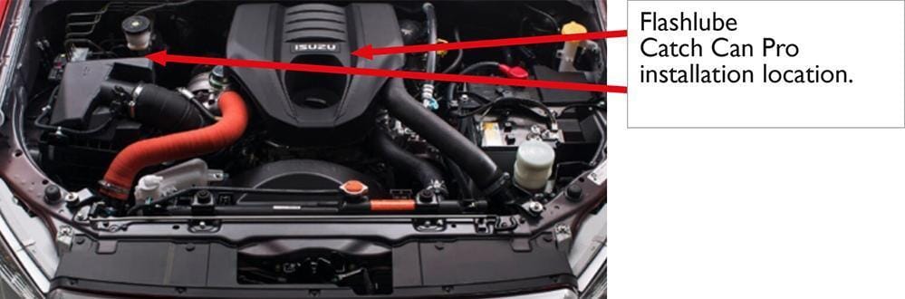 Flash Lube Catch Can Pro to suit Isuzu D-max 2017+ - NZ Offroader