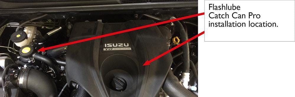 Flash Lube Catch Can Pro to suit Isuzu D-max 2017+ - NZ Offroader