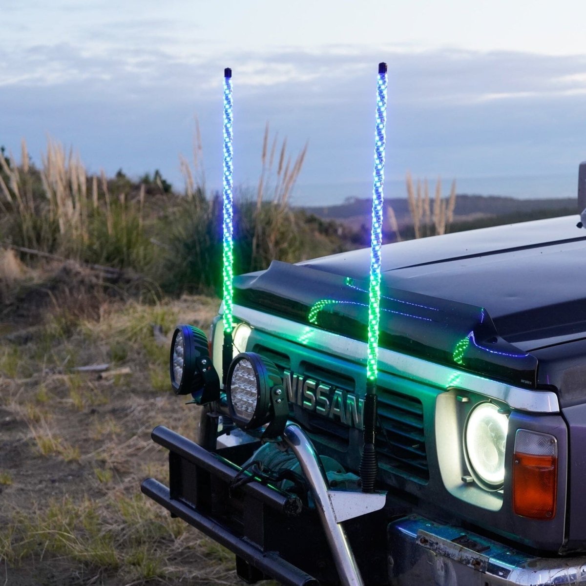 NZ Whiplights 3ft (91cm) LED Whip Light - Pair - NZ Offroader
