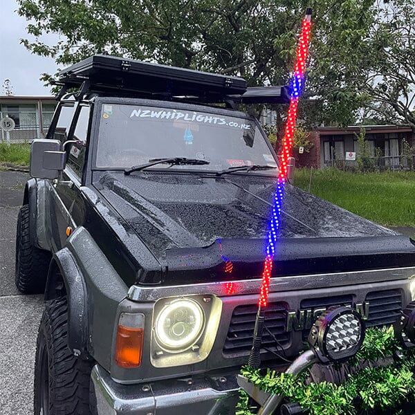 NZ Whiplights 4ft (1.2m) LED Whip Light - Single - NZ Offroader