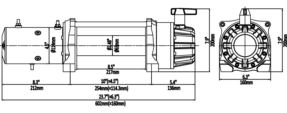 Runva 13XP Premium Winch with Synthetic Rope - NZ Offroader