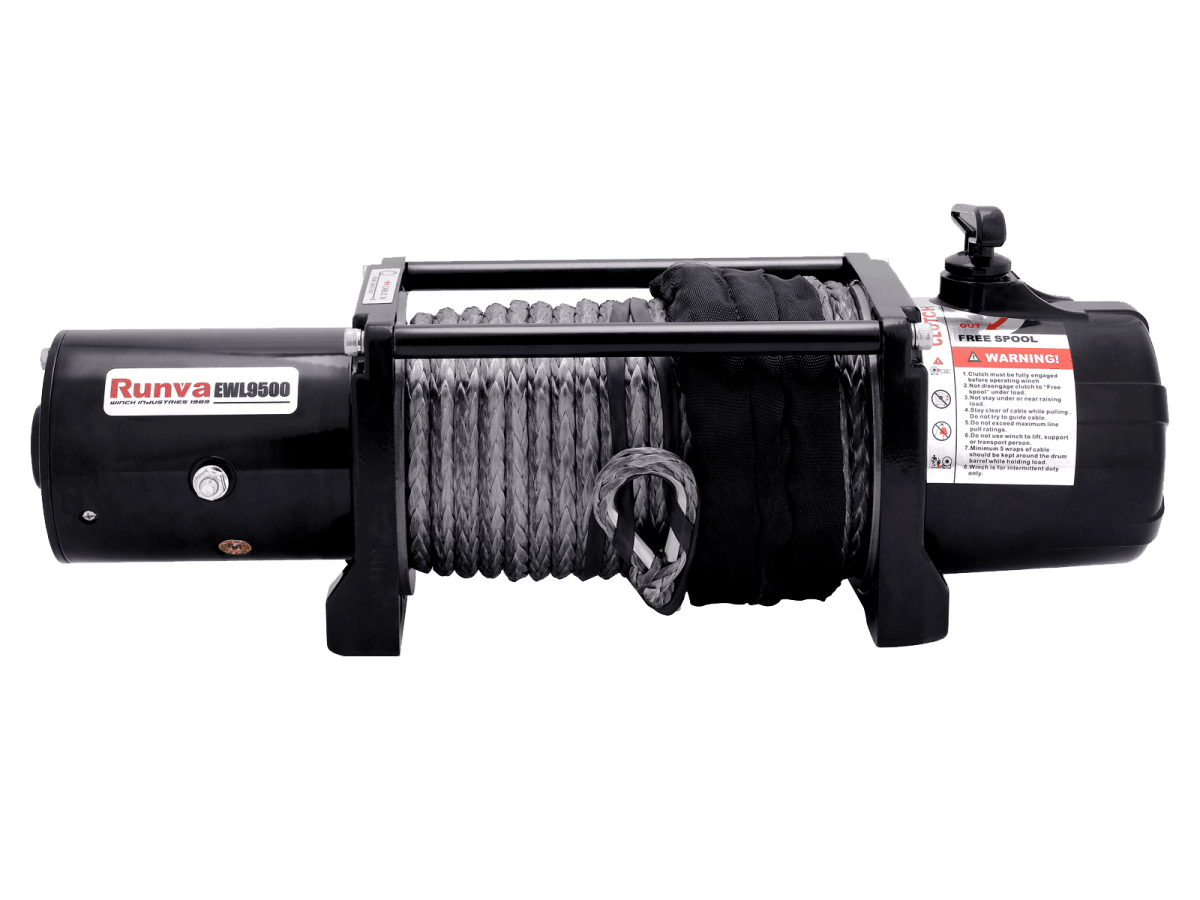 Runva EWL9500 12V with Synthetic Rope - NZ Offroader