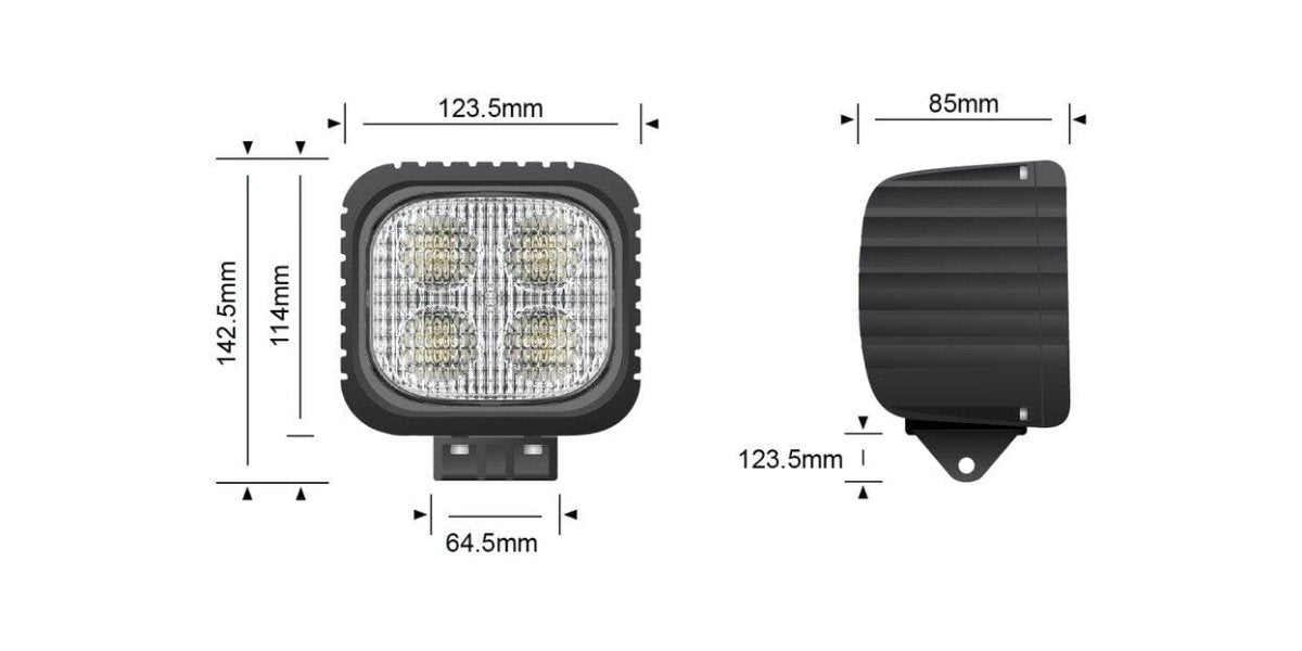 STEDI 40 Watt LED Work Flood Light - NZ Offroader