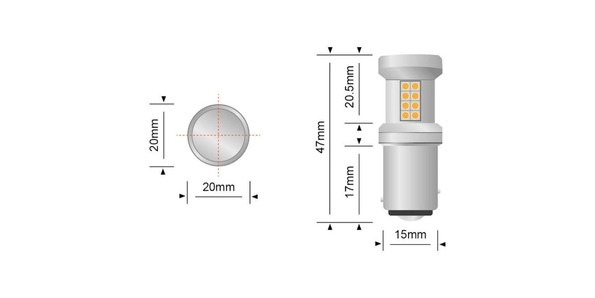 STEDI BAY15D (1157) LED Bulbs (Pair) - NZ Offroader