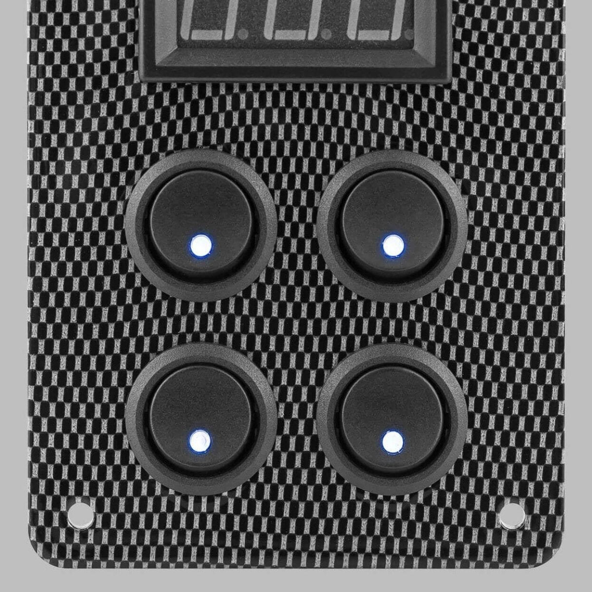 STEDI Carbon Switch Panel with USB and Digital Volt Meter - NZ Offroader