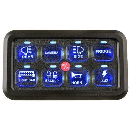 Thunder 8 Way Touch Switch Panel - NZ Offroader