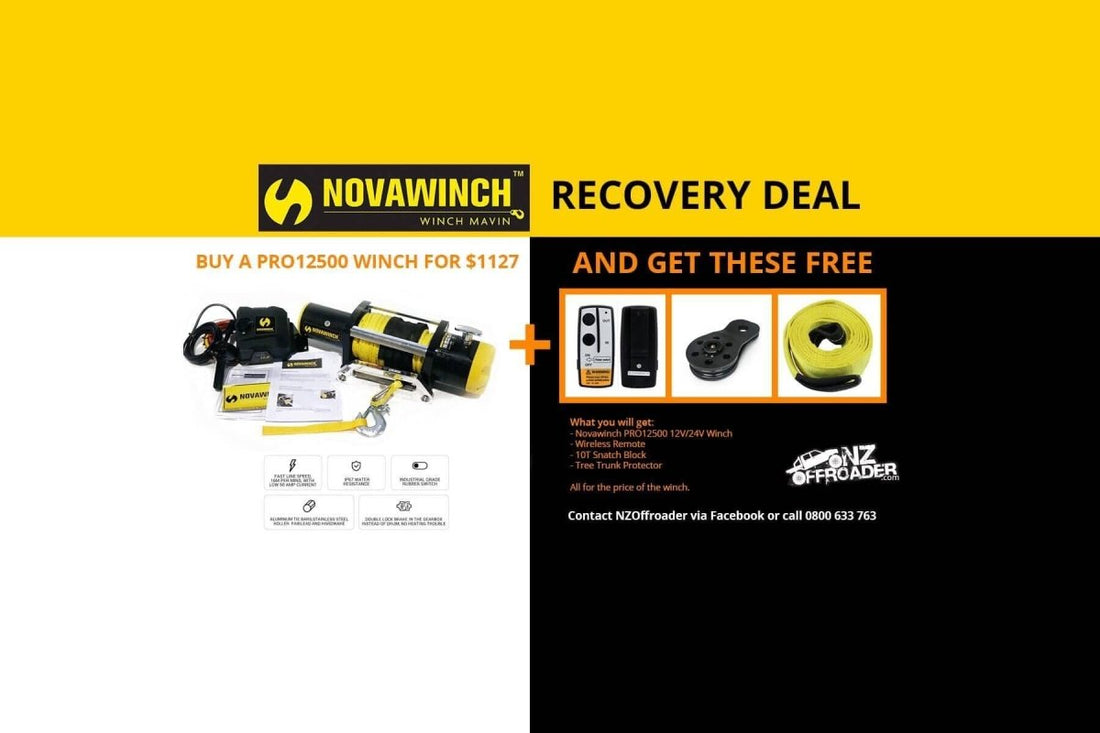 Novawinch Recovery Deal with the PRO12500 winch - NZ Offroader