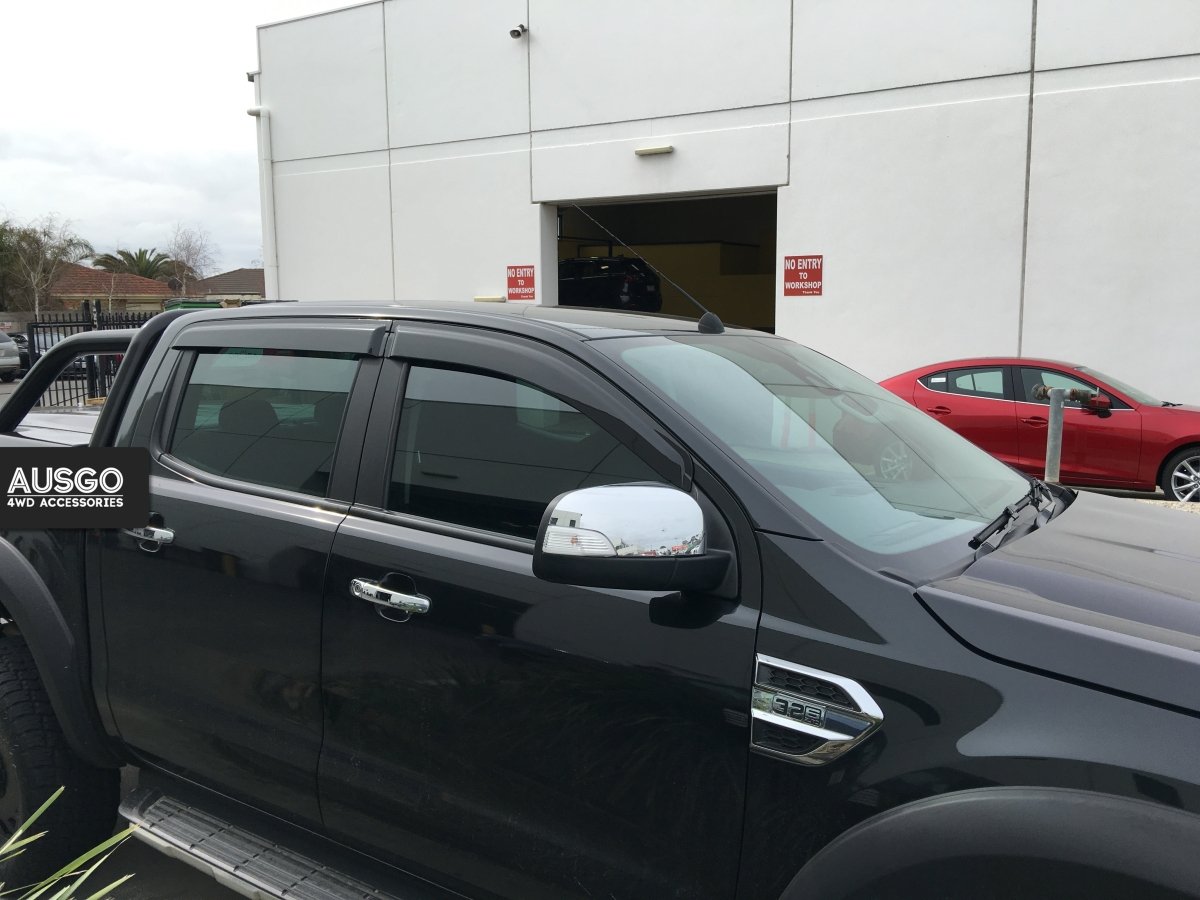 AUSGO Ford Ranger Dual Cab 2011 - 2022 Injection Monsoon Weather Shields - NZ Offroader