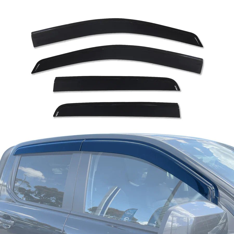 AUSGO Ford Ranger Next - Gen Dual Cab 2022 - Onwards Injection Monsoon Weather Shields - NZ Offroader