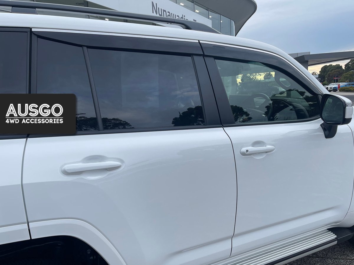 AUSGO Lexus LX Series LX500d LX600 2021 - Onwards Monsoon Weather Shields with Stainless Trim - NZ Offroader