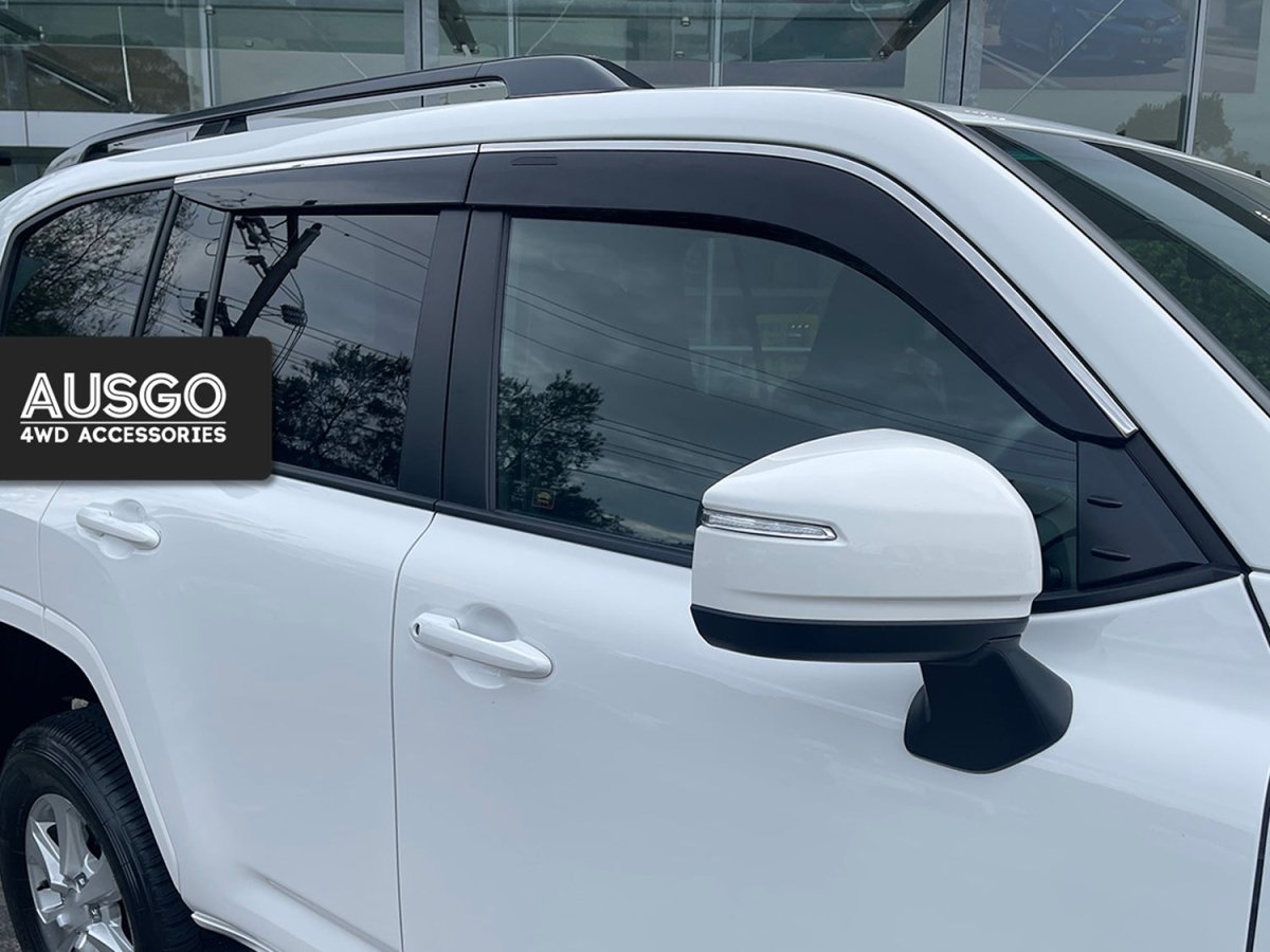 AUSGO Lexus LX Series LX500d LX600 2021 - Onwards Monsoon Weather Shields with Stainless Trim - NZ Offroader