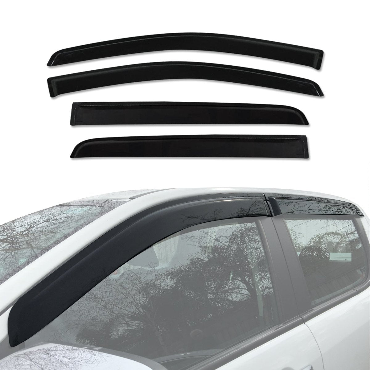 AUSGO Mazda BT - 50 BT50 Dual Cab 2011 - 2020 Injection Monsoon Weather Shields - NZ Offroader