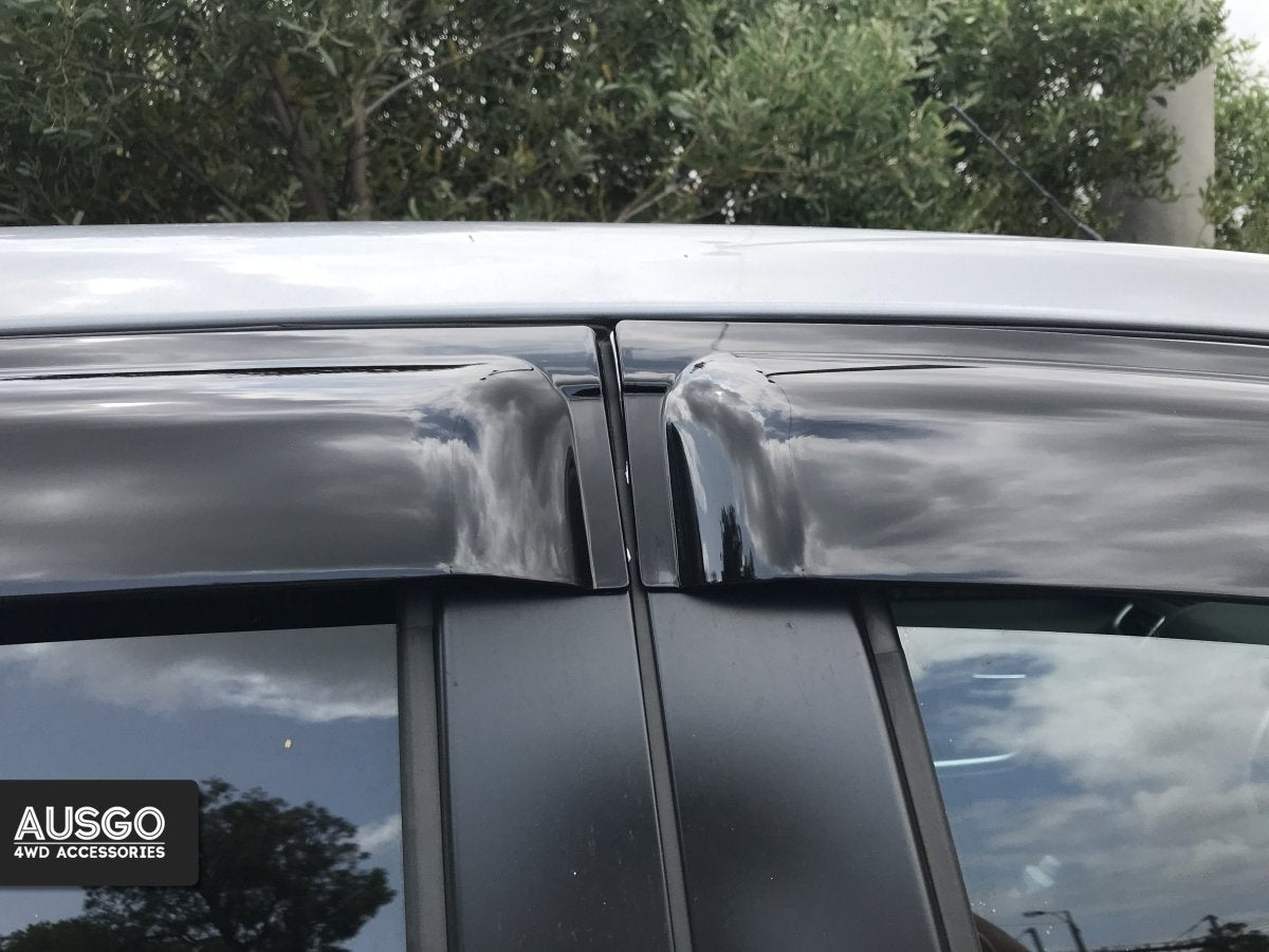 AUSGO Mitsubishi Triton MQ MR Dual Cab 2015 - 2024 Injection Monsoon Weather Shields - NZ Offroader