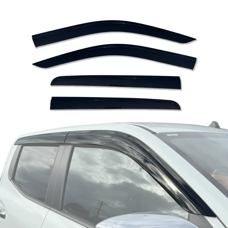 AUSGO Mitsubishi Triton MV Dual Cab 2024 - Onwards Injection Monsoon Weather Shields - NZ Offroader