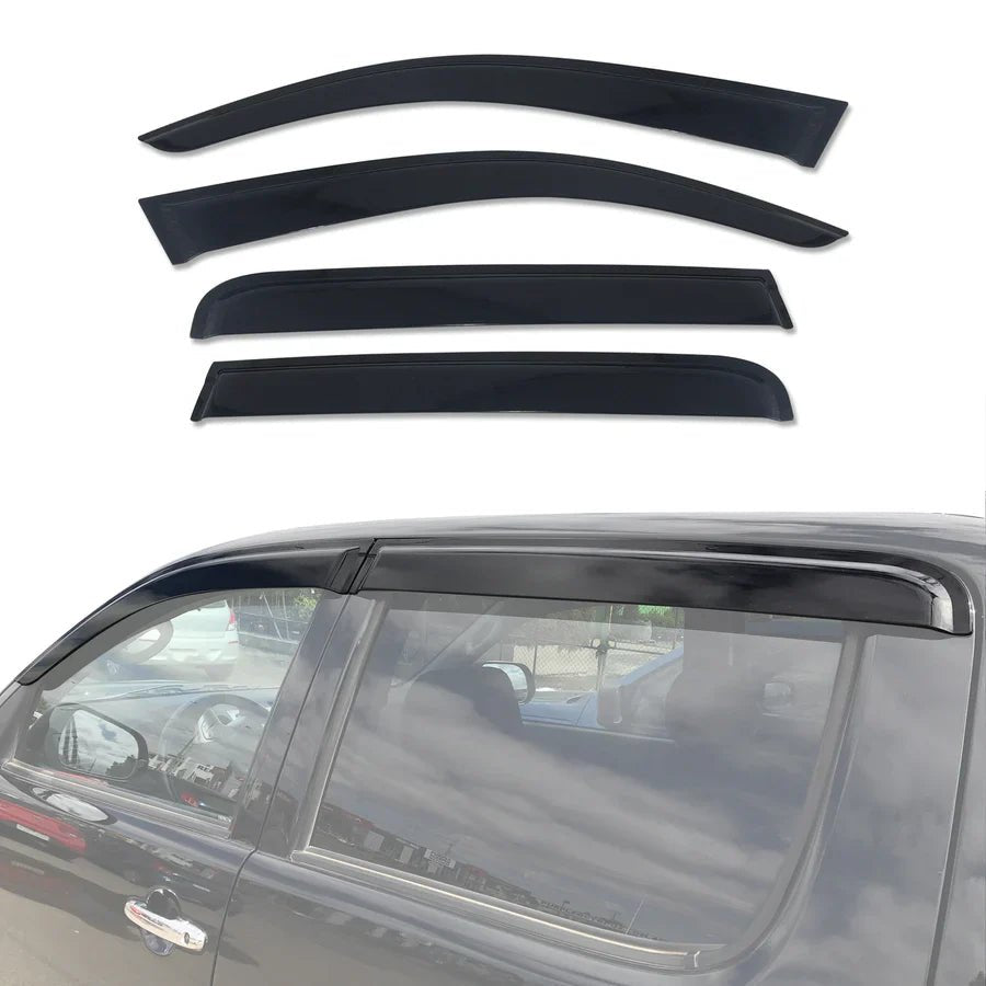 AUSGO Toyota Hilux Dual Cab 2005 - 2015 Injection Monsoon Weather Shields - NZ Offroader