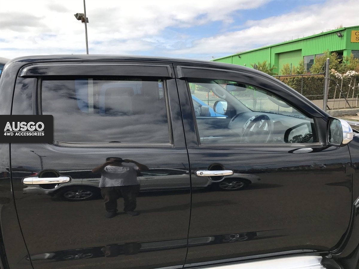 AUSGO Toyota Hilux Dual Cab 2005 - 2015 Injection Monsoon Weather Shields - NZ Offroader