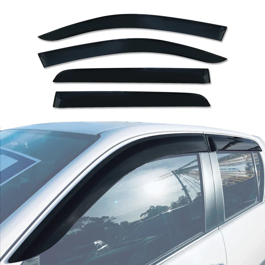 AUSGO Toyota Hilux Dual Cab 2015 - Onwards Injection Monsoon Weather Shields - NZ Offroader