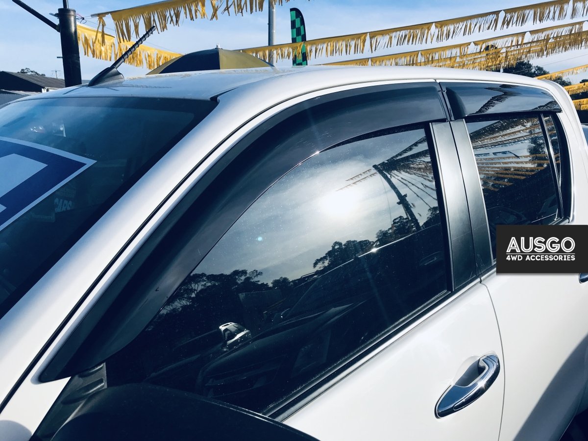 AUSGO Toyota Hilux Dual Cab 2015 - Onwards Injection Monsoon Weather Shields - NZ Offroader