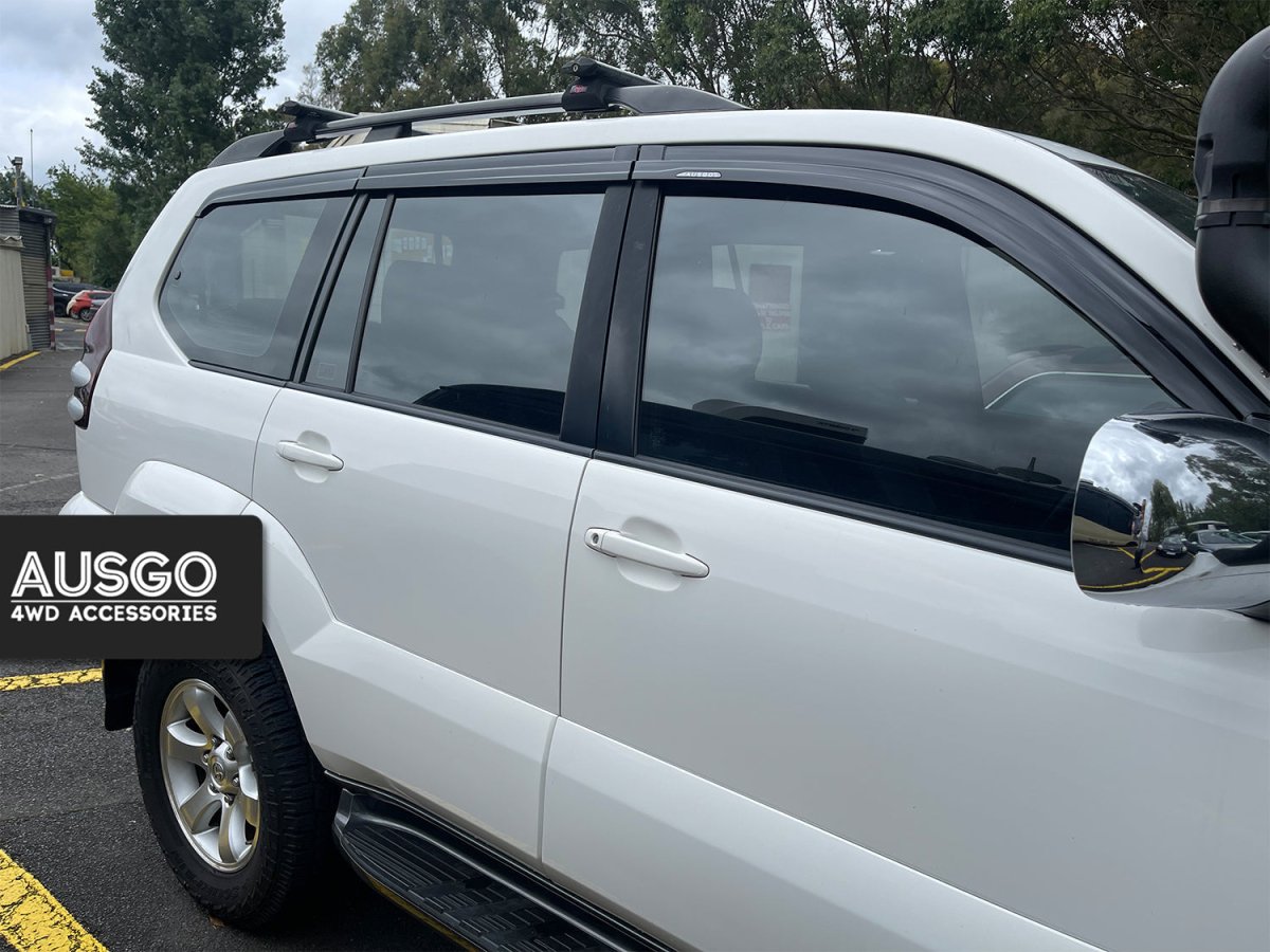 AUSGO Toyota Land Cruiser Prado 120 Series 2003 - 2009 Injection Monsoon Weather Shields - NZ Offroader