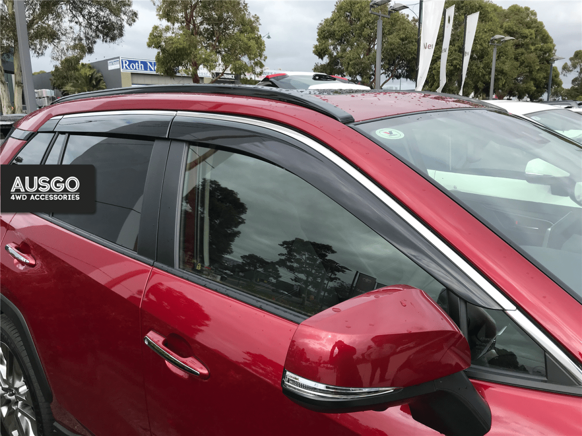 AUSGO Toyota RAV4 2019 - Onwards Monsoon Weather Shields with Stainless Trim - NZ Offroader