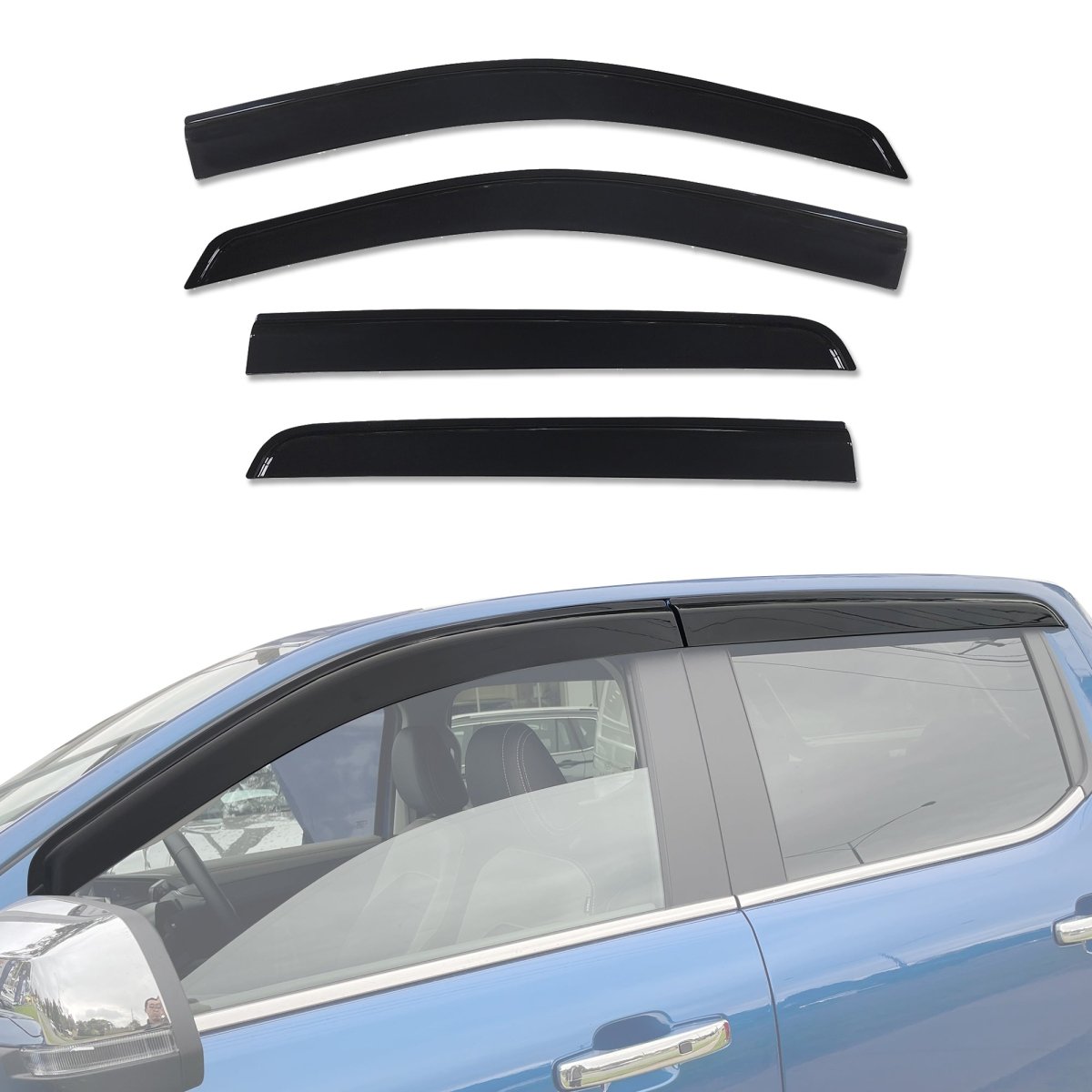 AUSGO Volkswagen Amarok Next - Gen NF Dual Cab 2023 - Onwards Injection Monsoon Weather Shields - NZ Offroader