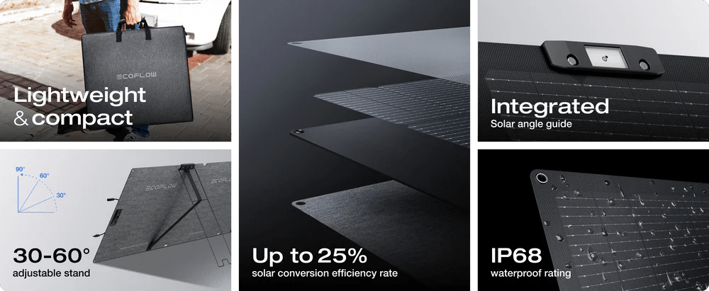 Ecoflow Nextgen 160W Portable Solar Panel - NZ Offroader