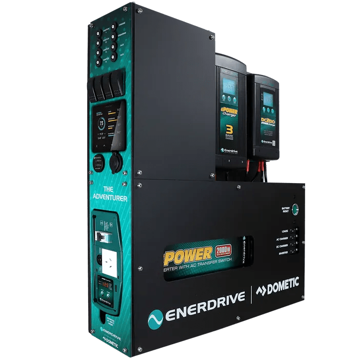Enerdrive Adventurer Power System Left Mount 40AC 40DC 2000X INC Simarine - NZ Offroader