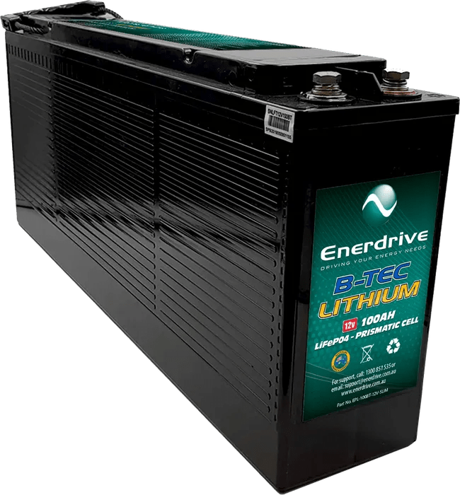 Enerdrive B - TEC 100Ah 12v LiFePO4 Slim Case Battery - NZ Offroader