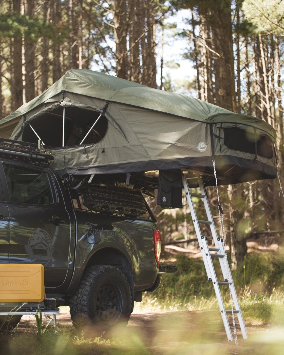 Feldon Crow's Nest Rooftop Tent - Extended - Green - NZ Offroader
