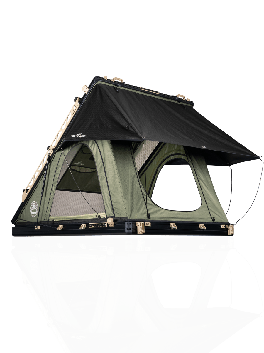Feldon Hawk's Nest V2 Rooftop Tent - Wide - Green - NZ Offroader