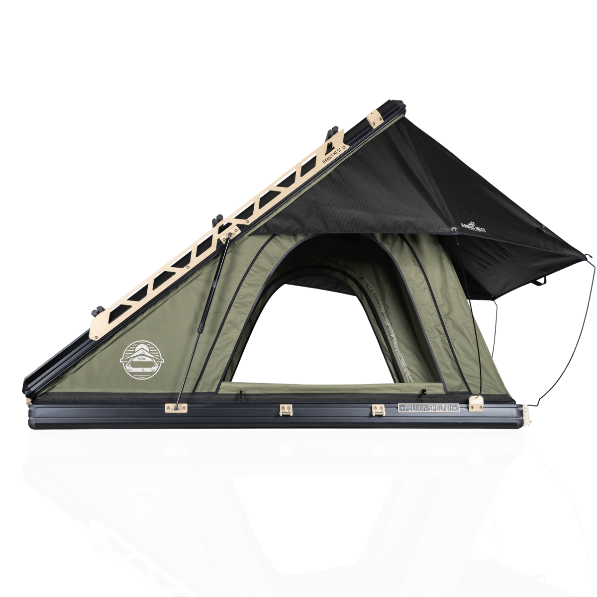 Feldon Hawk's Nest V2 Rooftop Tent - Wide - Green - NZ Offroader