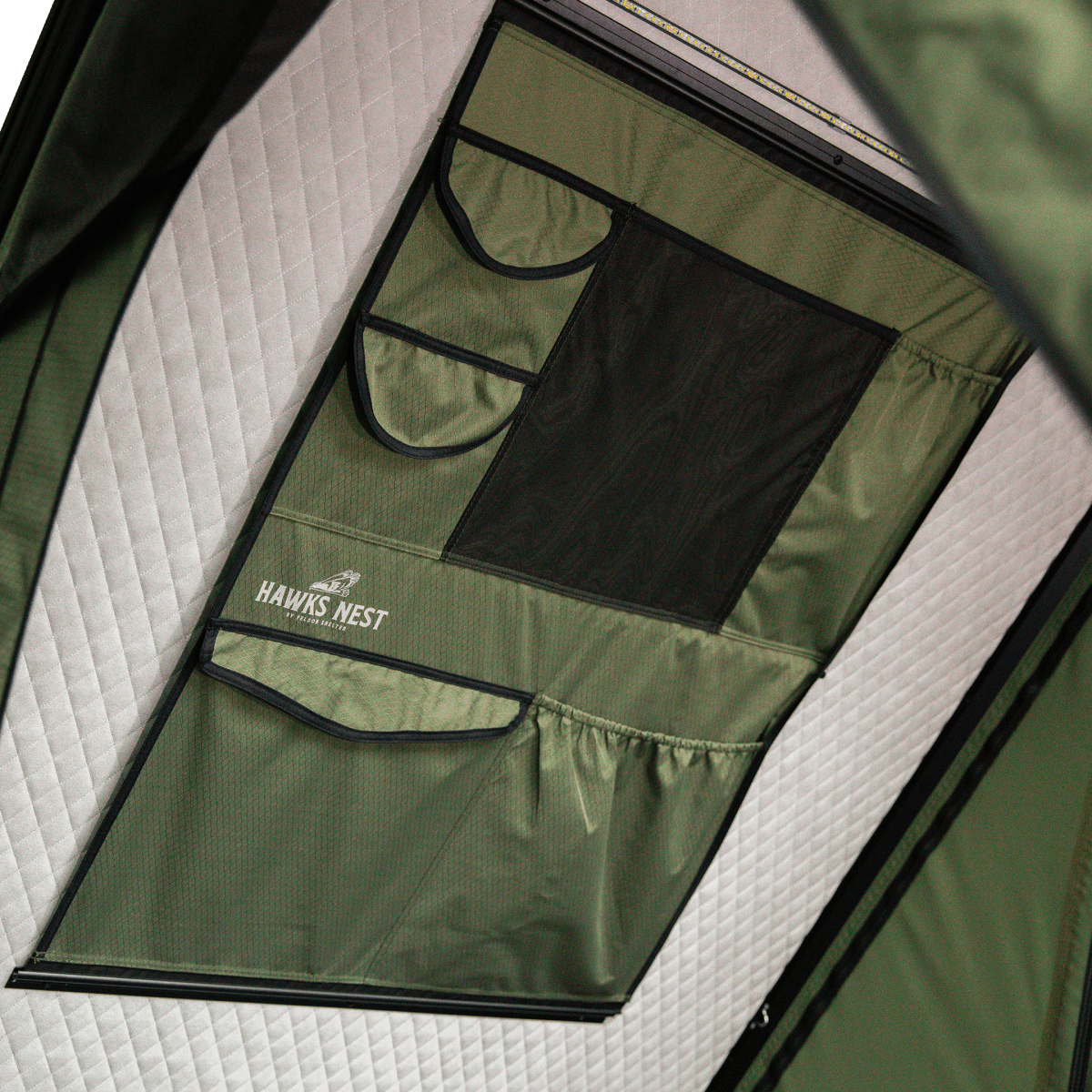 Feldon Hawk's Nest V2 Rooftop Tent - Wide - Green - NZ Offroader