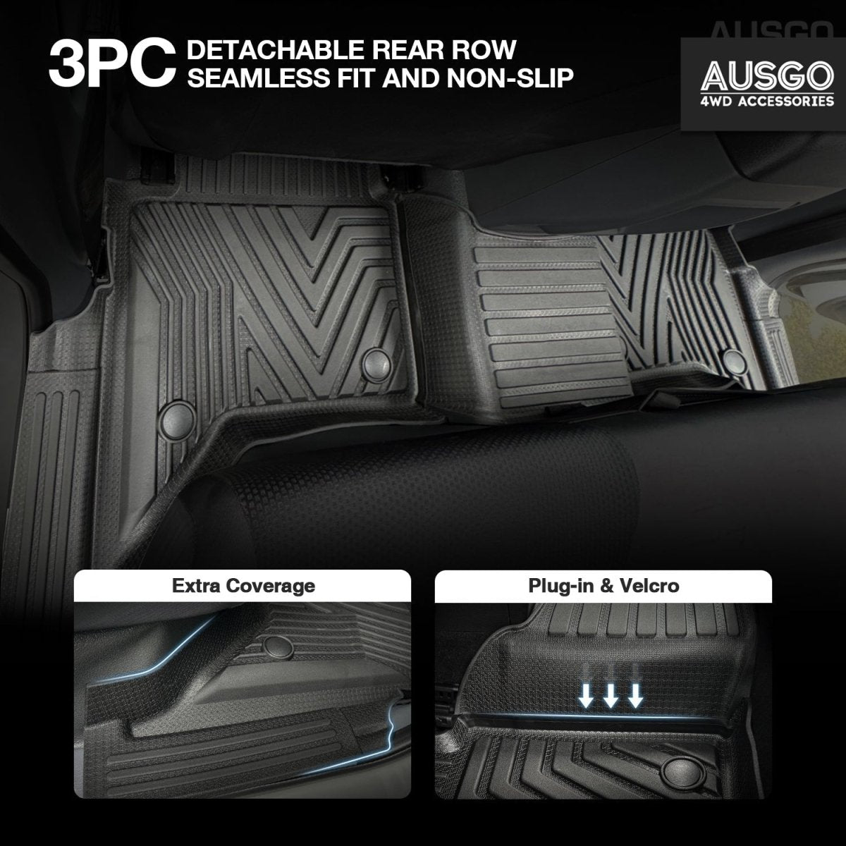 Ford Ranger PX PX2 PX3 2011 - 2022 Injection Car Floor Mats - NZ Offroader