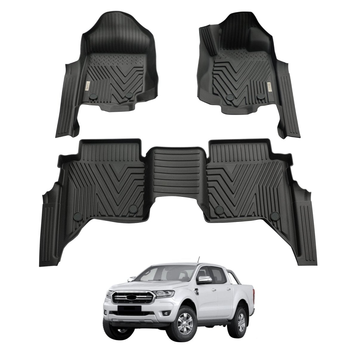 Ford Ranger PX PX2 PX3 2011 - 2022 Injection Car Floor Mats - NZ Offroader