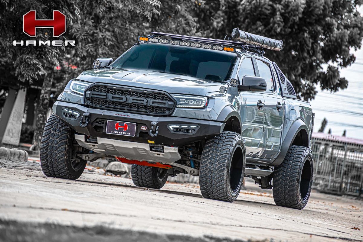 Hamer AM111 Atlas Series Winch Bar for Ford Ranger Raptor 2018-2021 ...