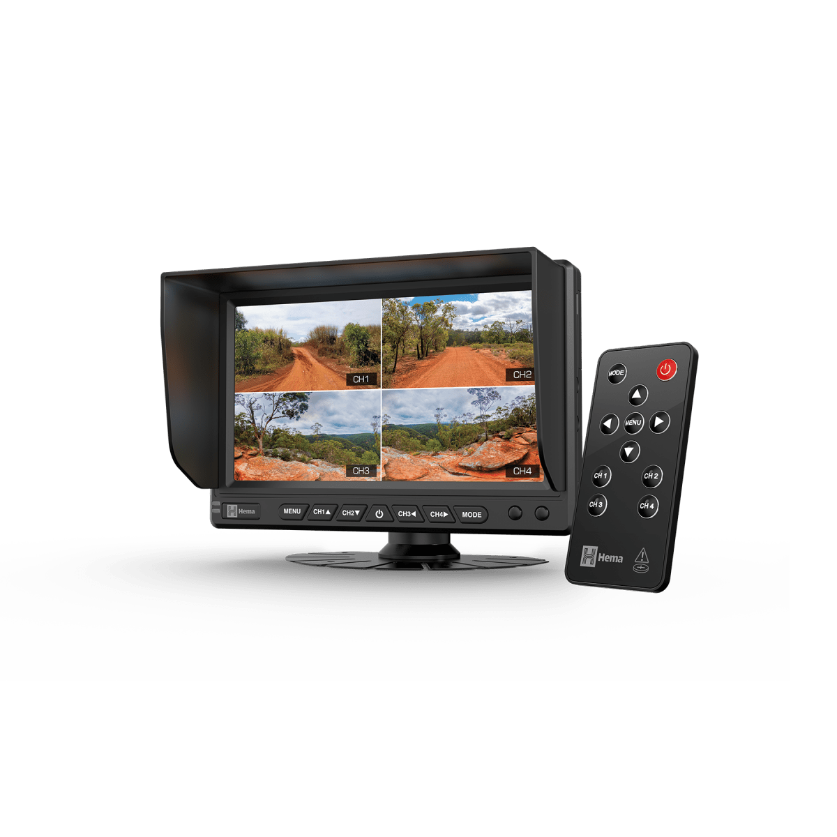 Hema HM - MNT 7” AHD 4 - Channel Display Monitor - NZ Offroader