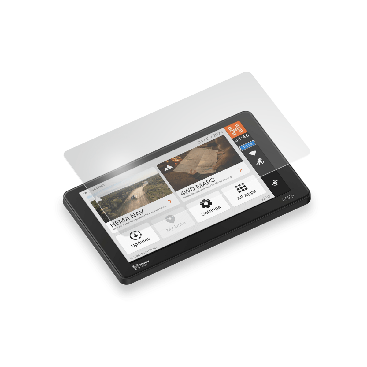 Hema HX - 2+ ACCPF Screen Protector Compatible for use with the Hema HX - 2+ GPS Navigator - NZ Offroader