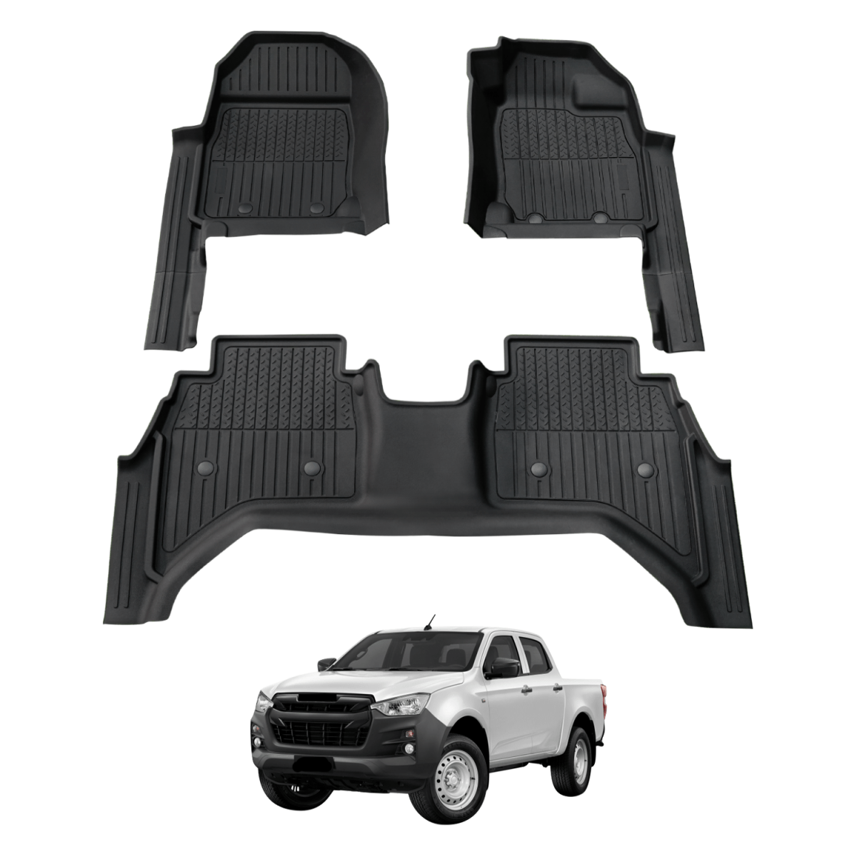 ISUZU D - MAX 2020 - 2025 Injection Car Floor Mats - NZ Offroader