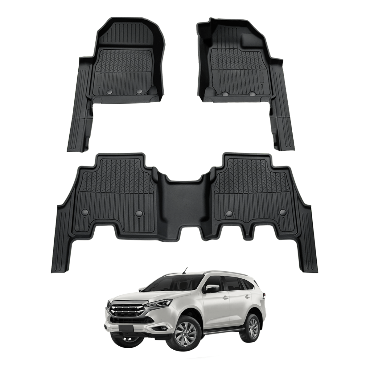 ISUZU MU - X 2021 - Onwards Injection Car Floor Mats - NZ Offroader